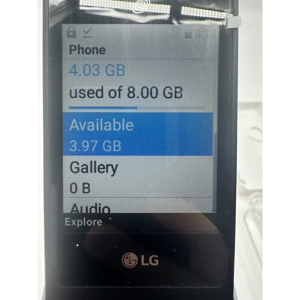 LG Classic Flip L125DL TracFone GSM CDMA 8G Unlimited No Contract Data Talk Text